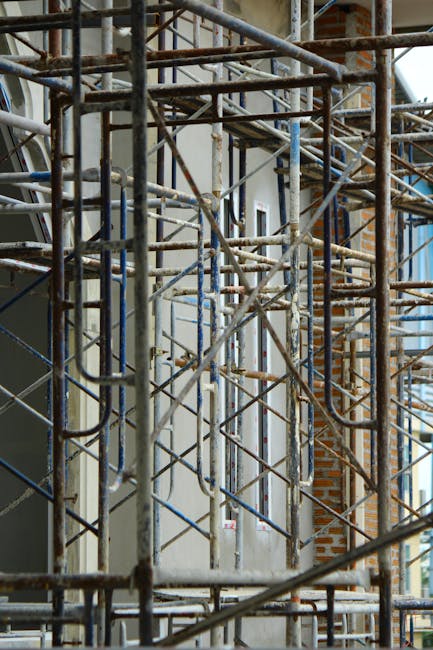Iron, Scaffolding, Construction, Composite material, Metal